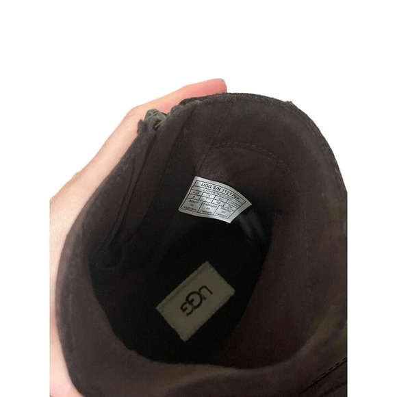 🥾UGG Women’s Harrison Zip Ankle Boots Brown Leather Size‎ 9👢 - Picture 4 of 4